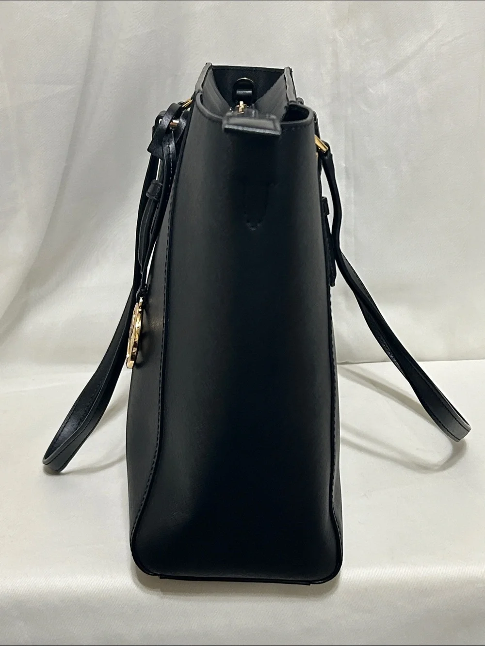 Michael Kors Charlotte Large Saffiano Leather 3-in-1 Tote In Black